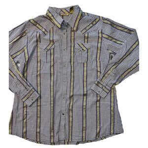 Wrangler womens shirt size XXL EUC purple and gold